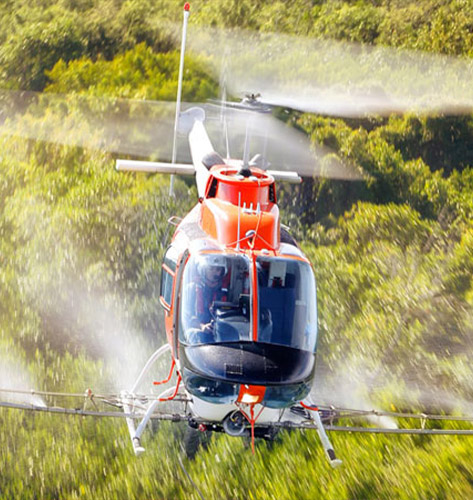 Salt Lake City Helicopter Wet and Dry Spreading